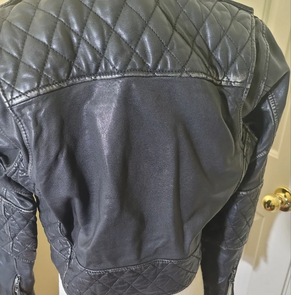 Nicole by Nicole Miller Black Leather Jacket - Picture 7 of 7
